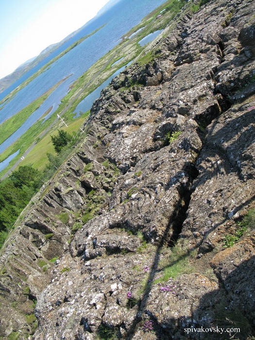 Разлом тектонический. Исландия